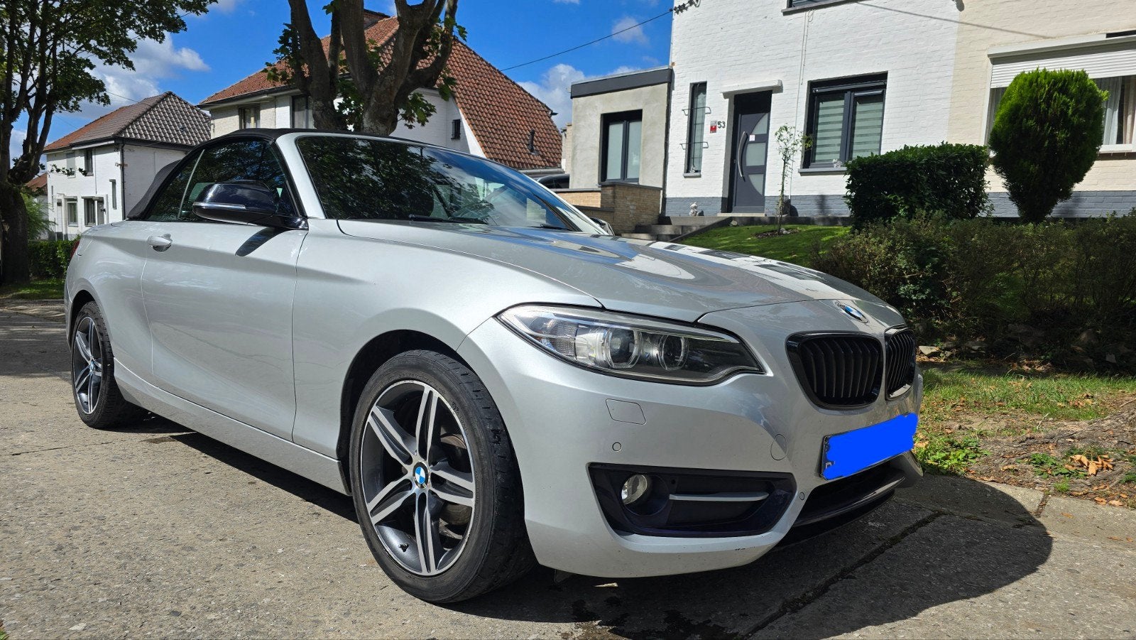 bmw 218D CABRIOLET DEJA PRÊT À IMMATRICULER FULL OPTION, Cuir, Euro 6, Cabriolet, Noir