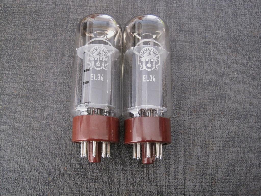 2 vintage RFT/Orion EL34 buizen in zeer goede staat., Ophalen of Verzenden, Gebruikt