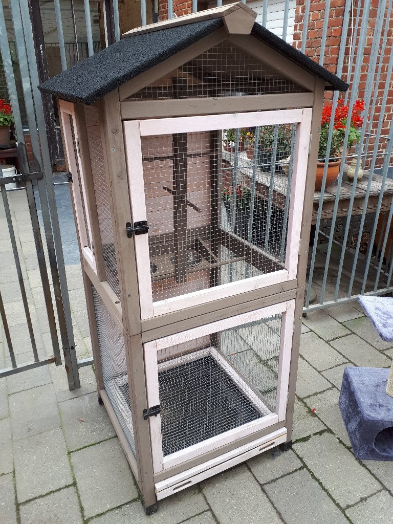 vogelkooi hout vierkant, Dieren en Toebehoren, Vogels | Hokken en Kooien, Ophalen, Nieuw, Hout, Vogelkooi