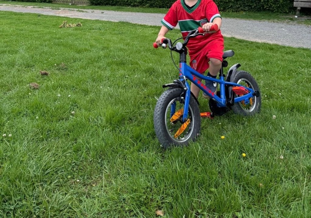 Kinderfiets TREK, Ophalen, Terugtraprem, Gebruikt, 14 inch of minder