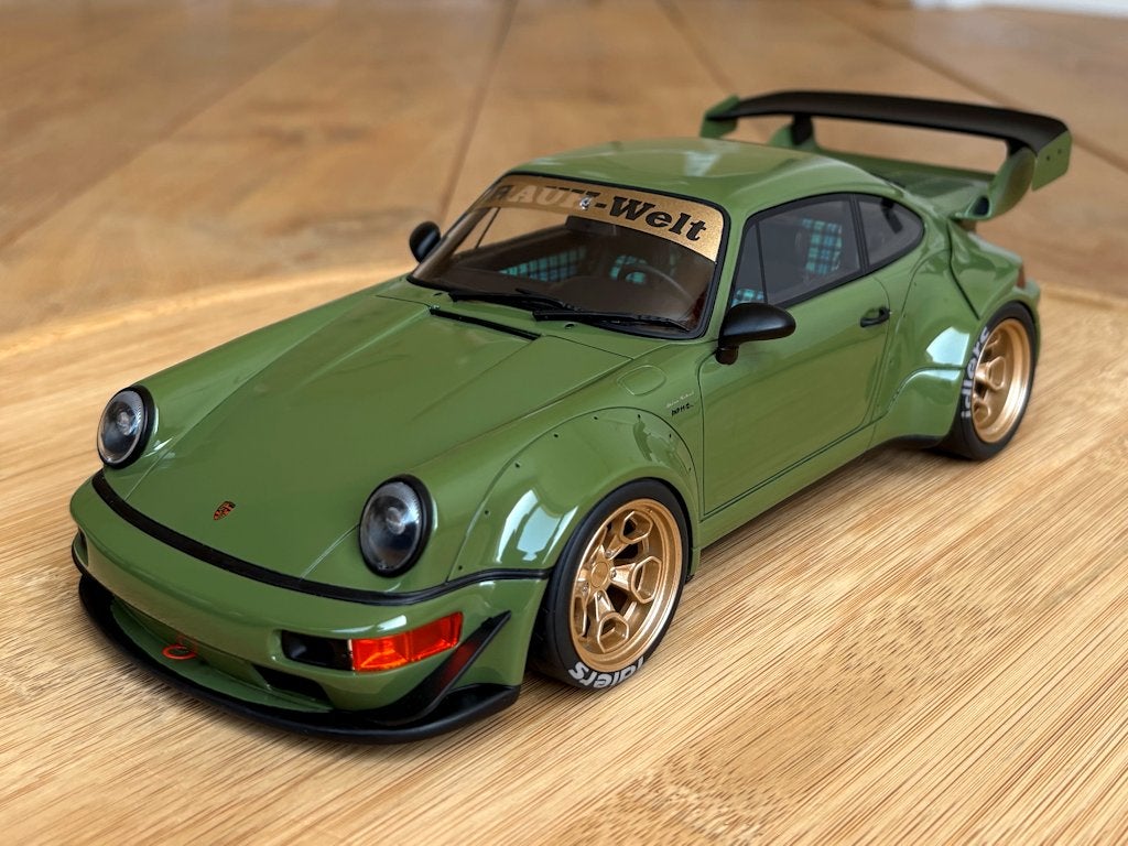 Porsche 911 964 RWB Atlanta groen 1:18 GT Spirit GT812 nieuw, Enlèvement ou Envoi, Neuf, Voiture, Autres marques