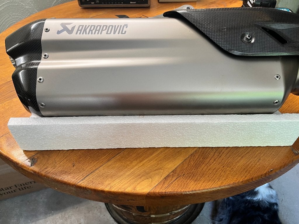 Akrapovic uitlaat KTM 1290 Super Adventure S '21-24, Motoren, Ophalen, Gebruikt
