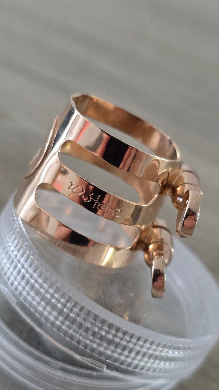 Ligature clarinette woodstone or rose, Enlèvement