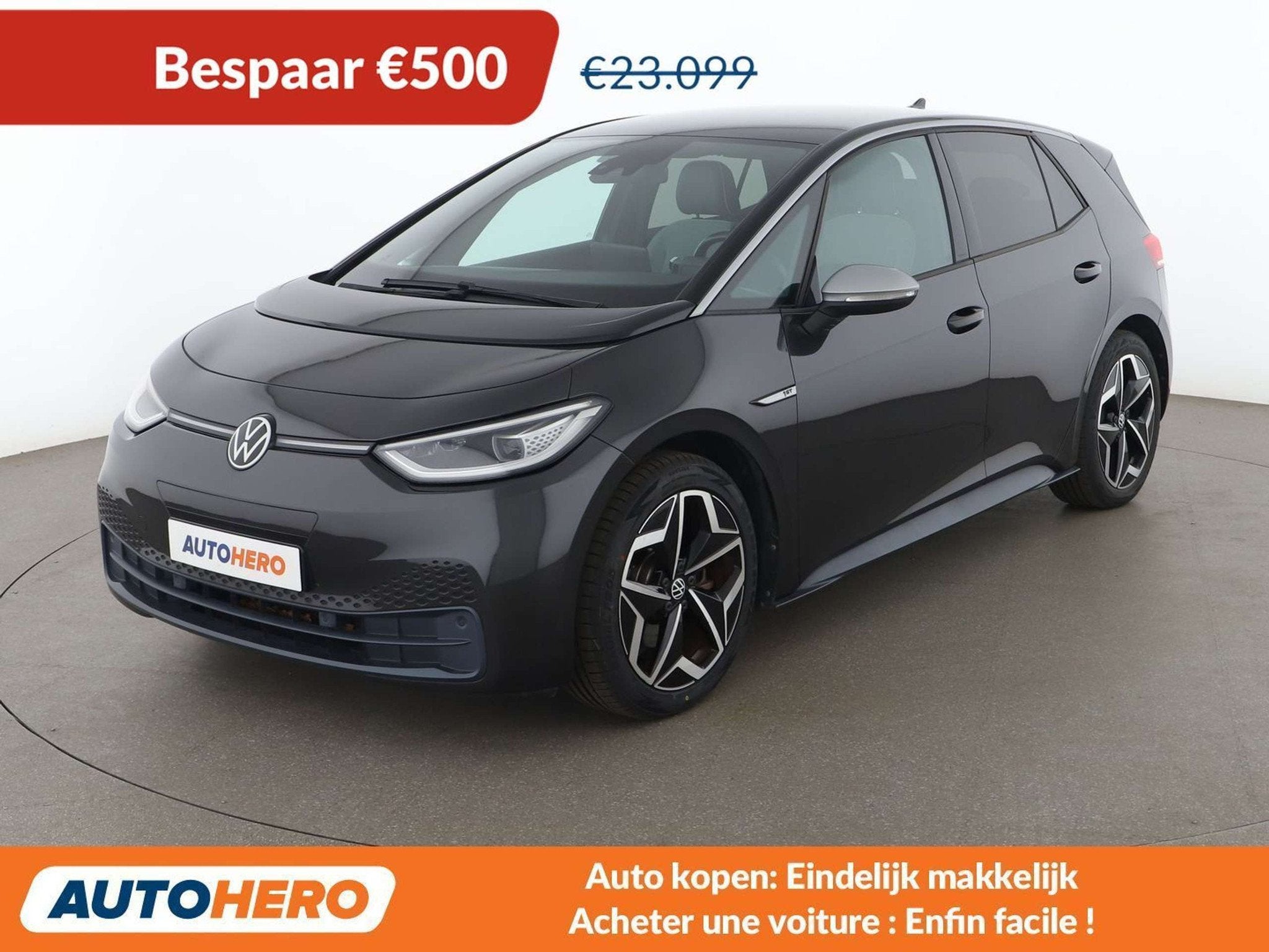 Volkswagen ID.3 electric drive 150 kW 1st Plus Pro Performan, Auto's, Automaat, Gebruikt, Zwart, Adaptive Cruise Control