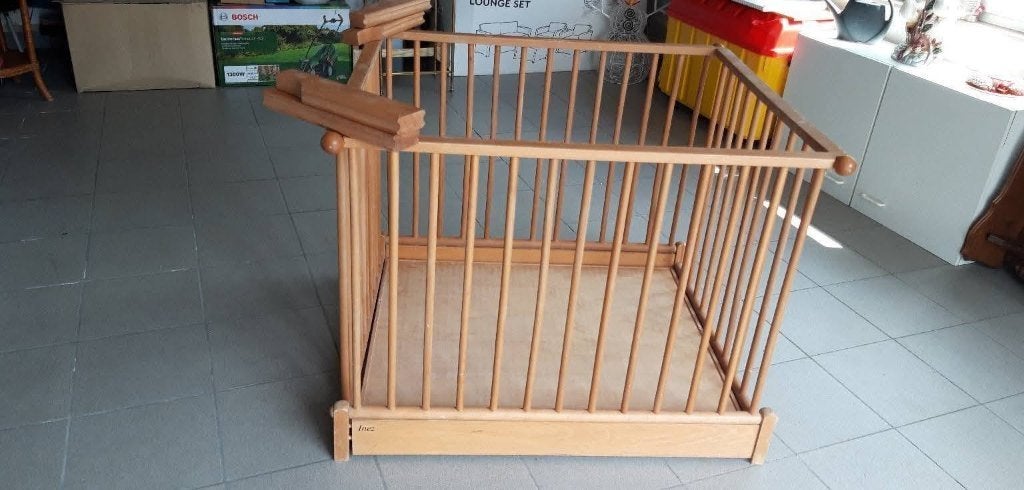 Houten babypark, Ophalen