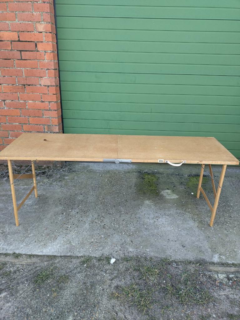 Plooi Tafel 198x60x76cm AFHALING LEES BESCHRIJVING, Enlèvement, Utilisé, Table de camping