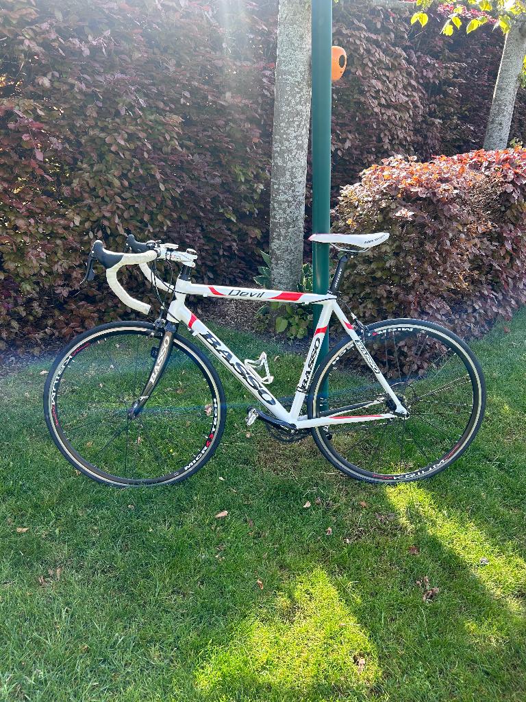 Racefiets Basso, 10 tot 15 versnellingen, Aluminium, Zo goed als nieuw, 53 tot 57 cm