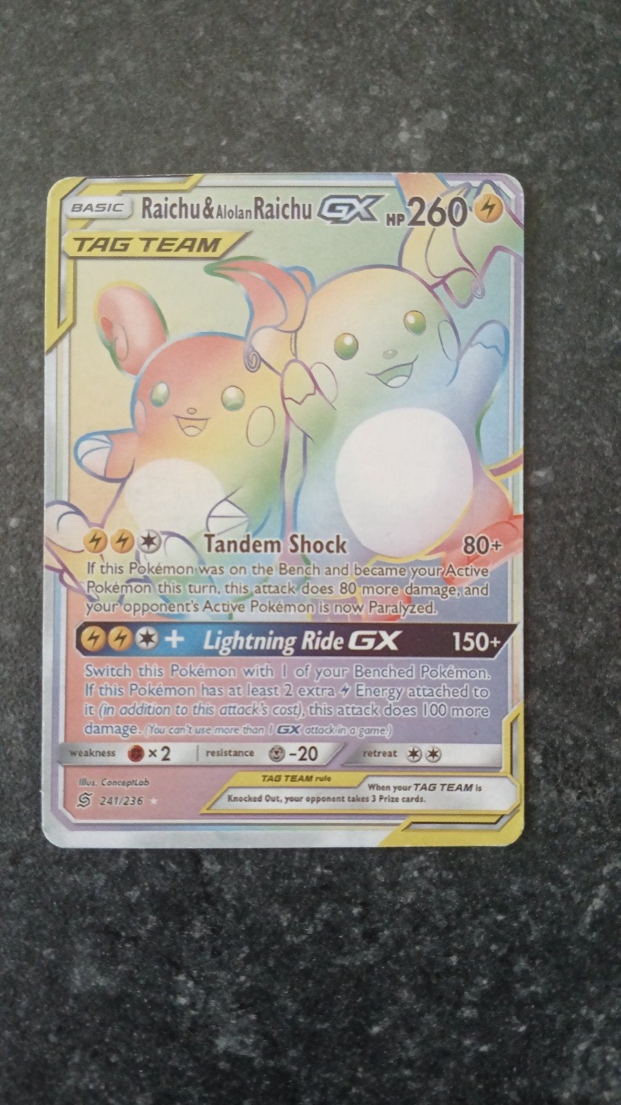 Pokémon Raichu&alonRaichu GX, Ophalen of Verzenden