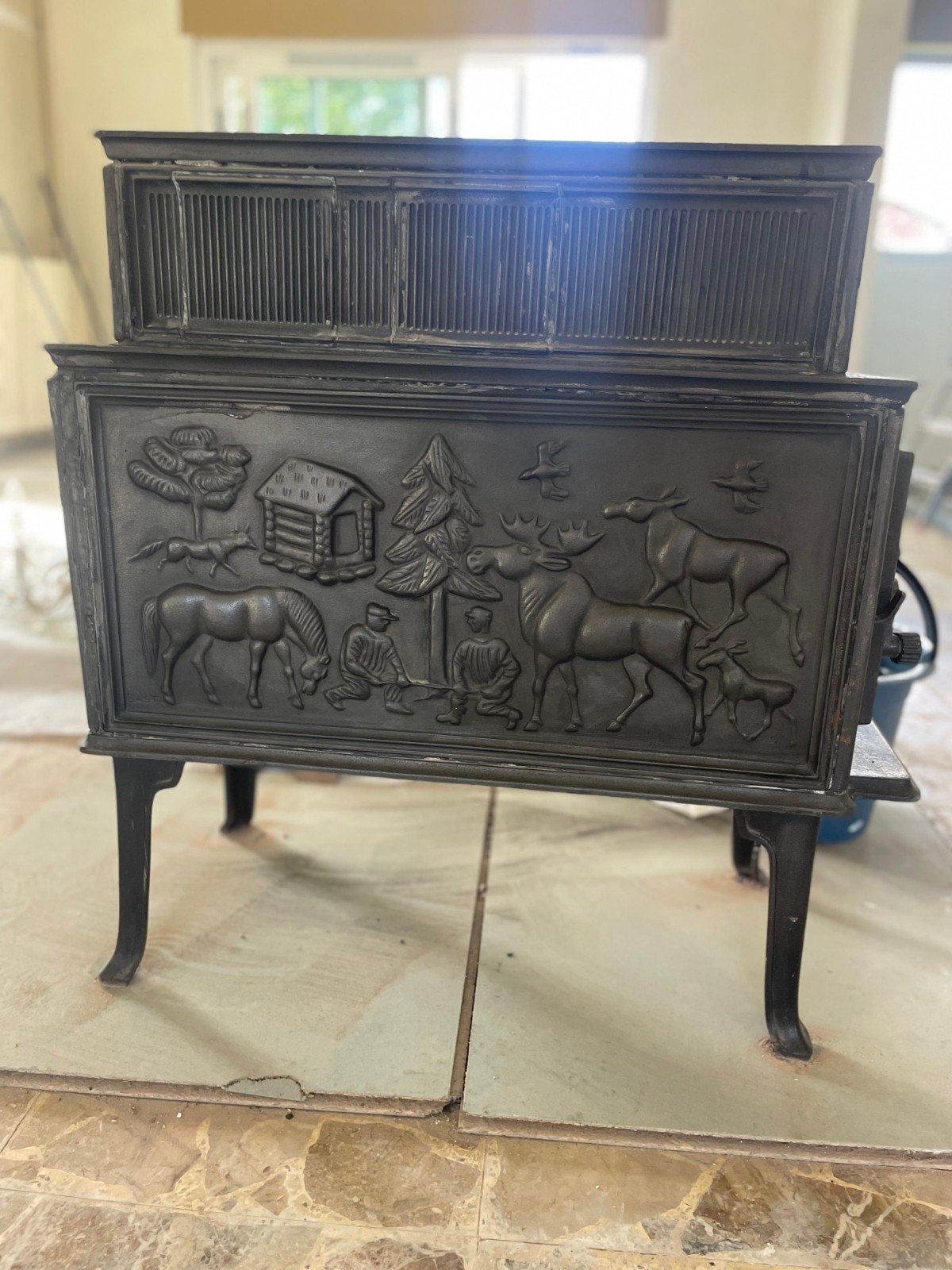 Jotul houtkachel, Maison & Meubles, Enlèvement, Utilisé, Bois, Autoportant