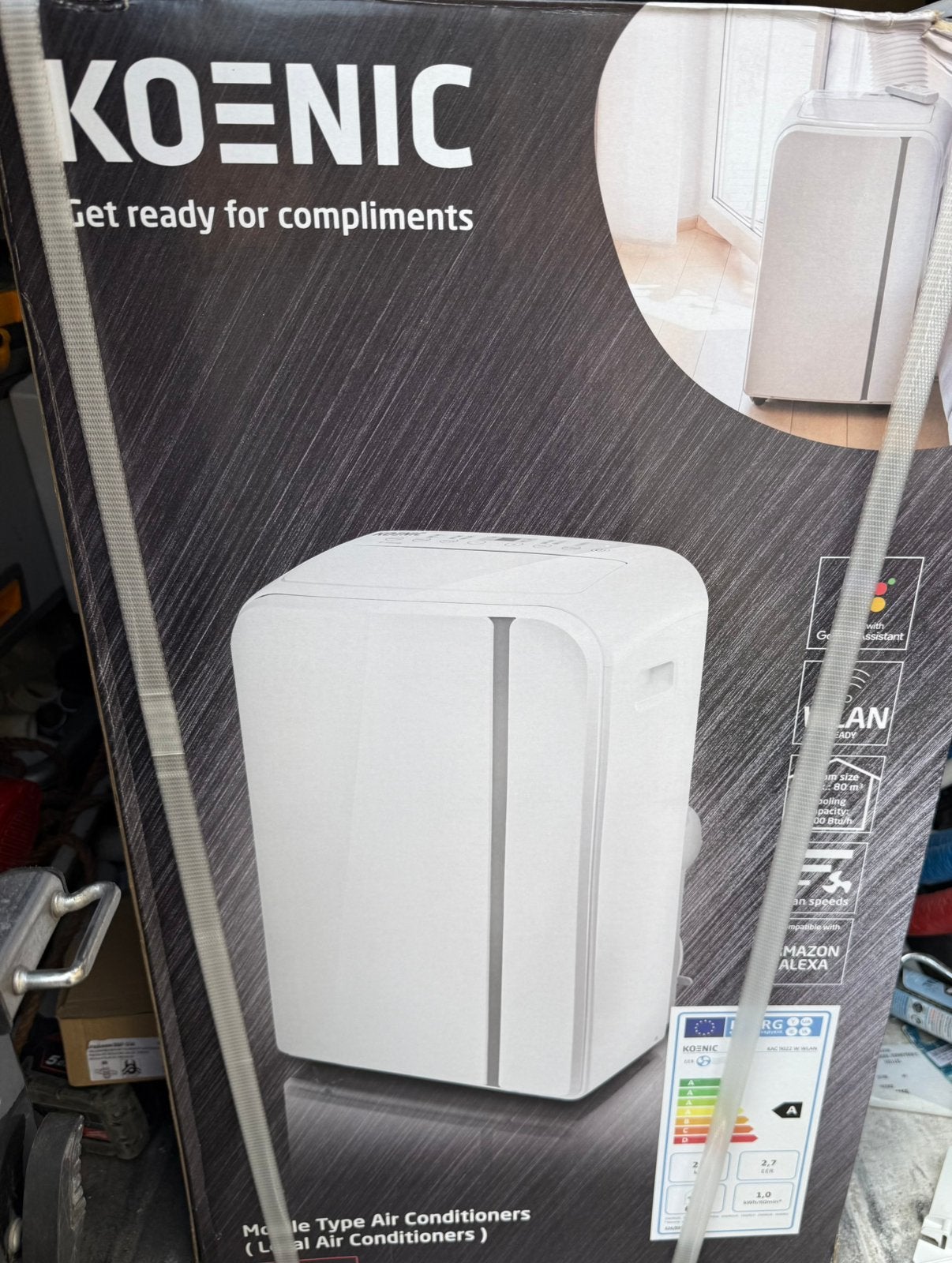 climatiseur portable neuf Koenic 9000 BTU, Electroménager, Climatiseurs, Enlèvement, Comme neuf