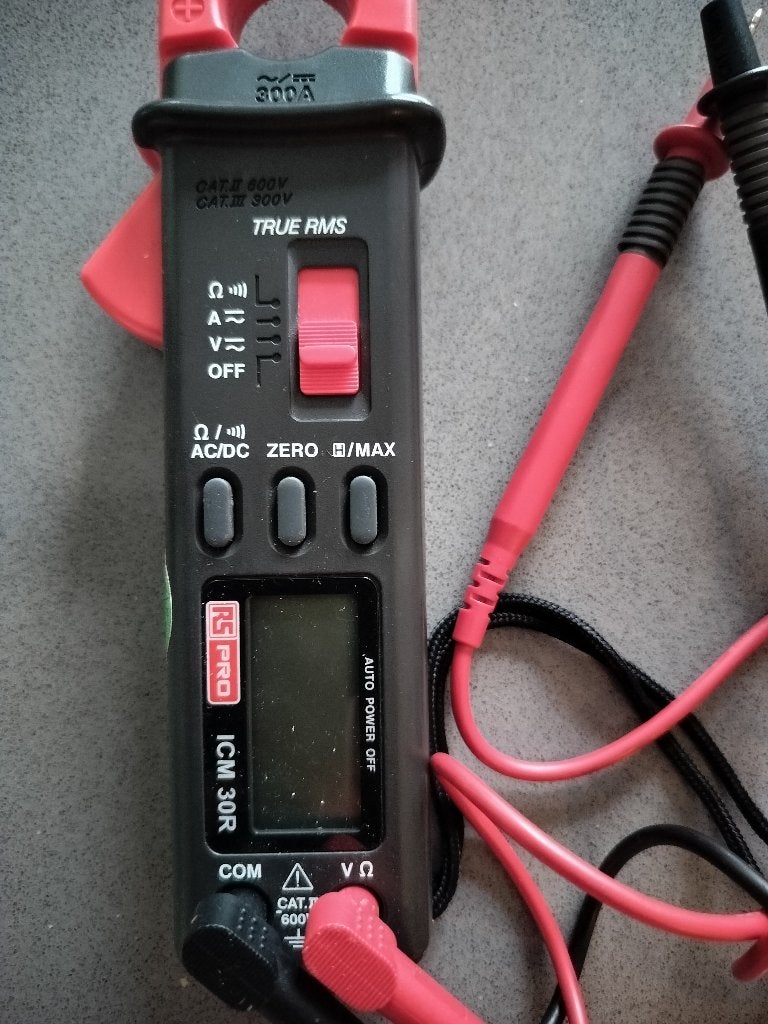 RS Pro stroomtang multimeter, Enlèvement, Multimètre