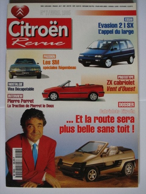 Citroën Revue N 7 Avril 1995, Verzenden, Zo goed als nieuw, Citroën