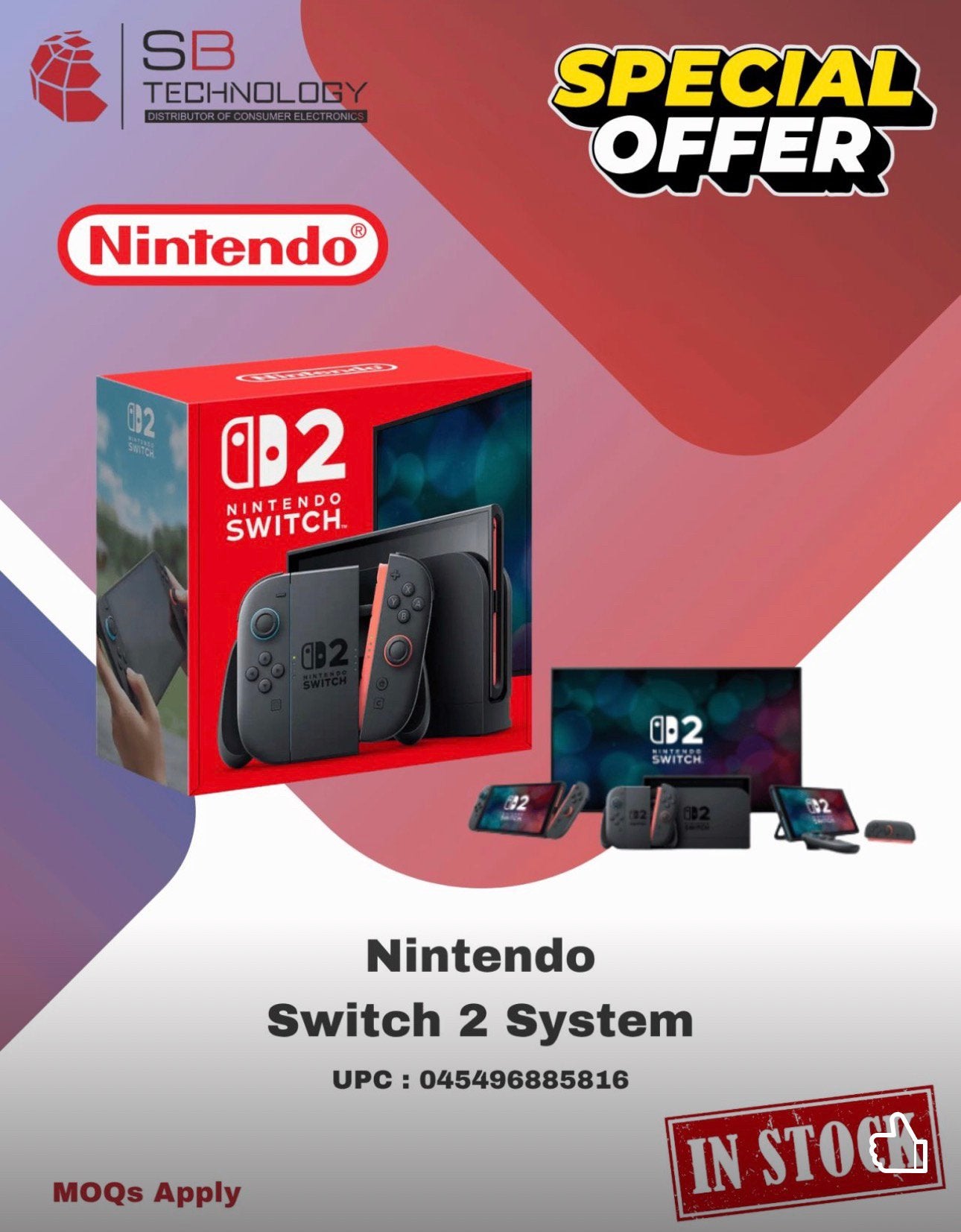 Nintendo Switch, Ophalen, Nieuw, Met 2 controllers