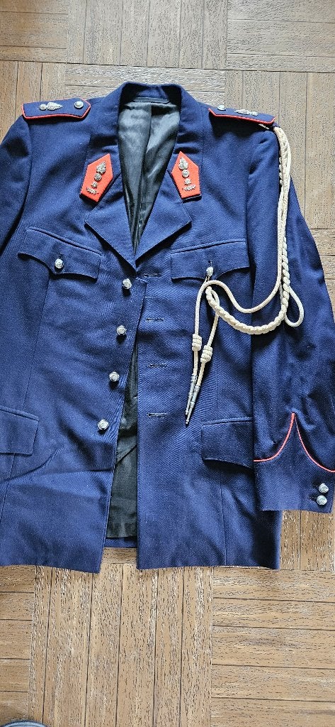 Uniformjas adjudant rijkswacht onder officier ABL, Verzamelen, Ophalen of Verzenden, Rijkswacht, Kleding of Schoenen