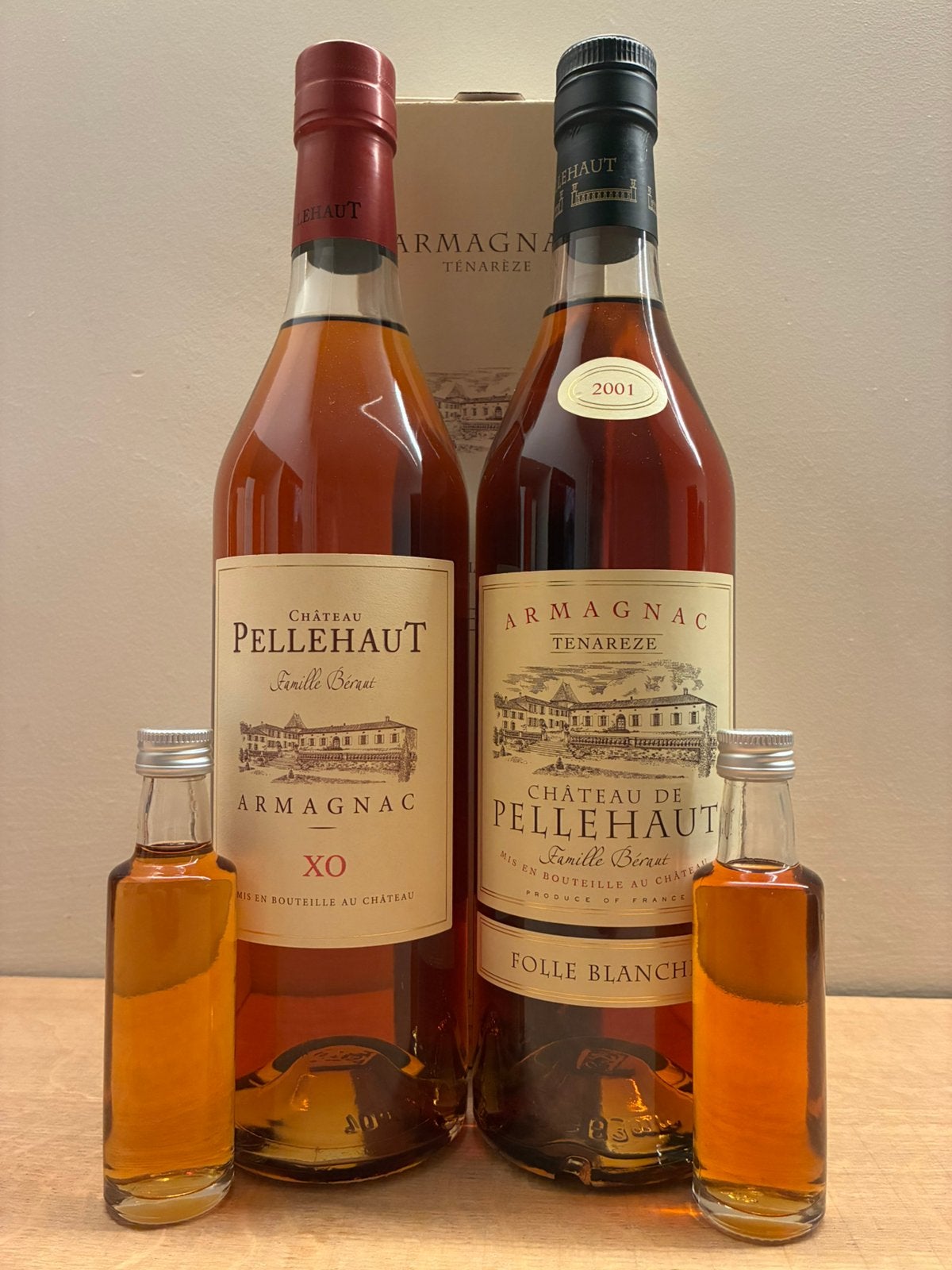 Armagnac Tenarèze Vintage Pellehaut 2001 + XO 2x70cl, Collections, Vins, Enlèvement ou Envoi, Neuf