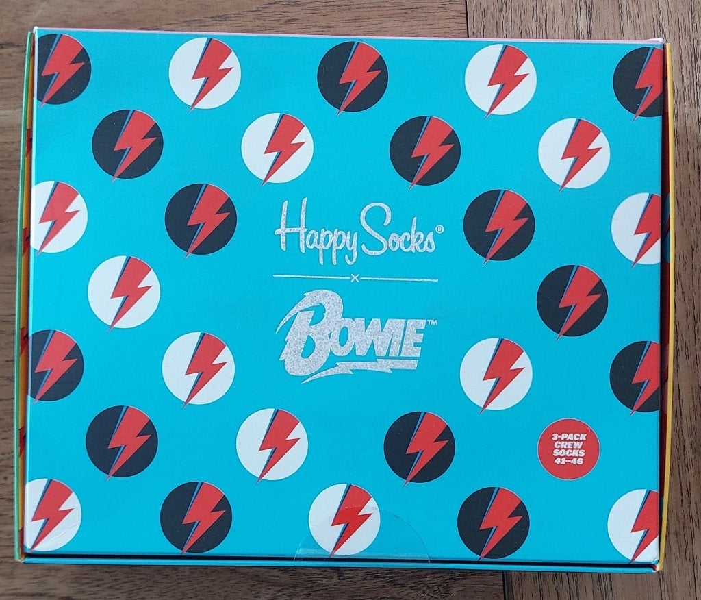 2 x Happy Socks David Bowie Gift Set (3 pack) - maat 41-46, Ophalen of Verzenden, Nieuw, Maat 43 t/m 46, Happy Socks