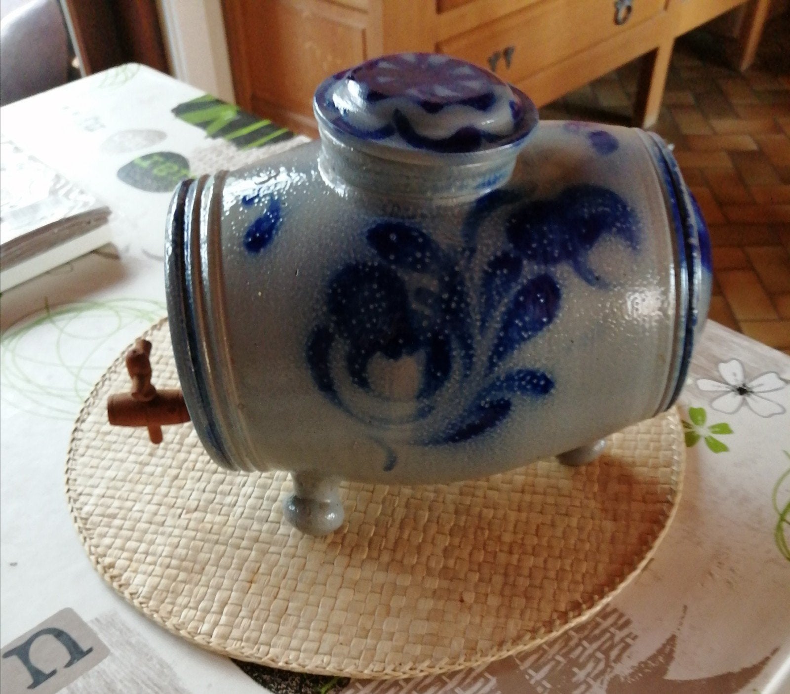 VINAIGRIER ANCIEN EN GRÈS, Antiquités & Art, Antiquités | Céramique & Poterie, Enlèvement