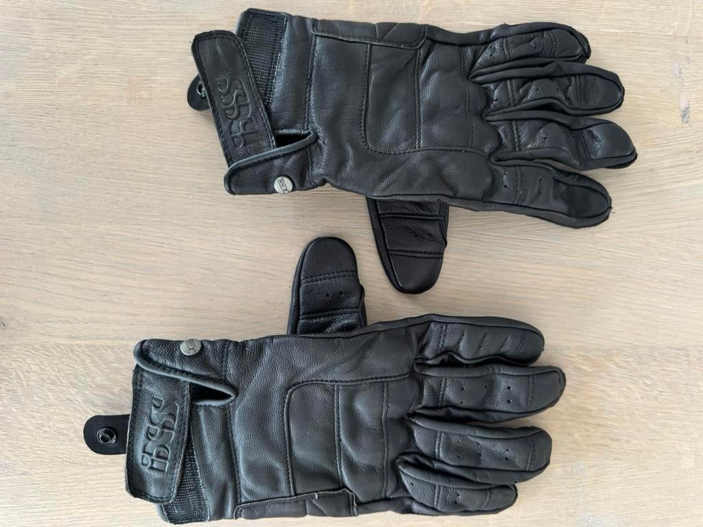 Motorhandschoenen zwart leder maat L, Motoren, Ophalen, Heren, Handschoenen