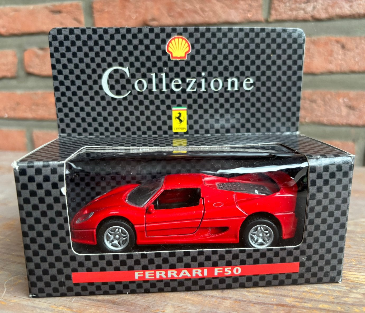 Ferrari F50 - Shell Ferrari Collection - schaal 1:43, Ophalen of Verzenden, Zo goed als nieuw, Auto, Overige merken