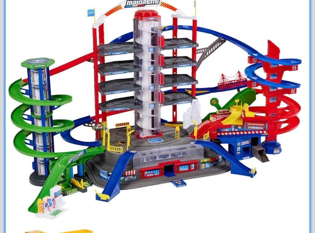 Majorette Super  garage met lift, Enlèvement, Comme neuf, Garçon ou Fille