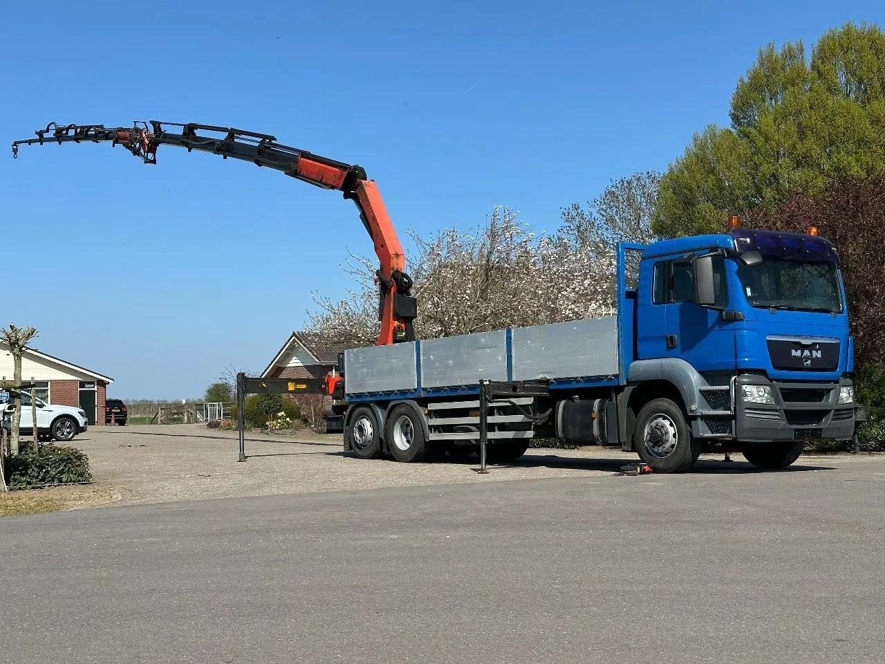 MAN TGA 26.440 6x4 HYDRODRIVE!PALFINGER 29tm Fly jib/!ROOF/D, Auto's, Vrachtwagens, 324 kW, Blauw, MAN, Bedrijf