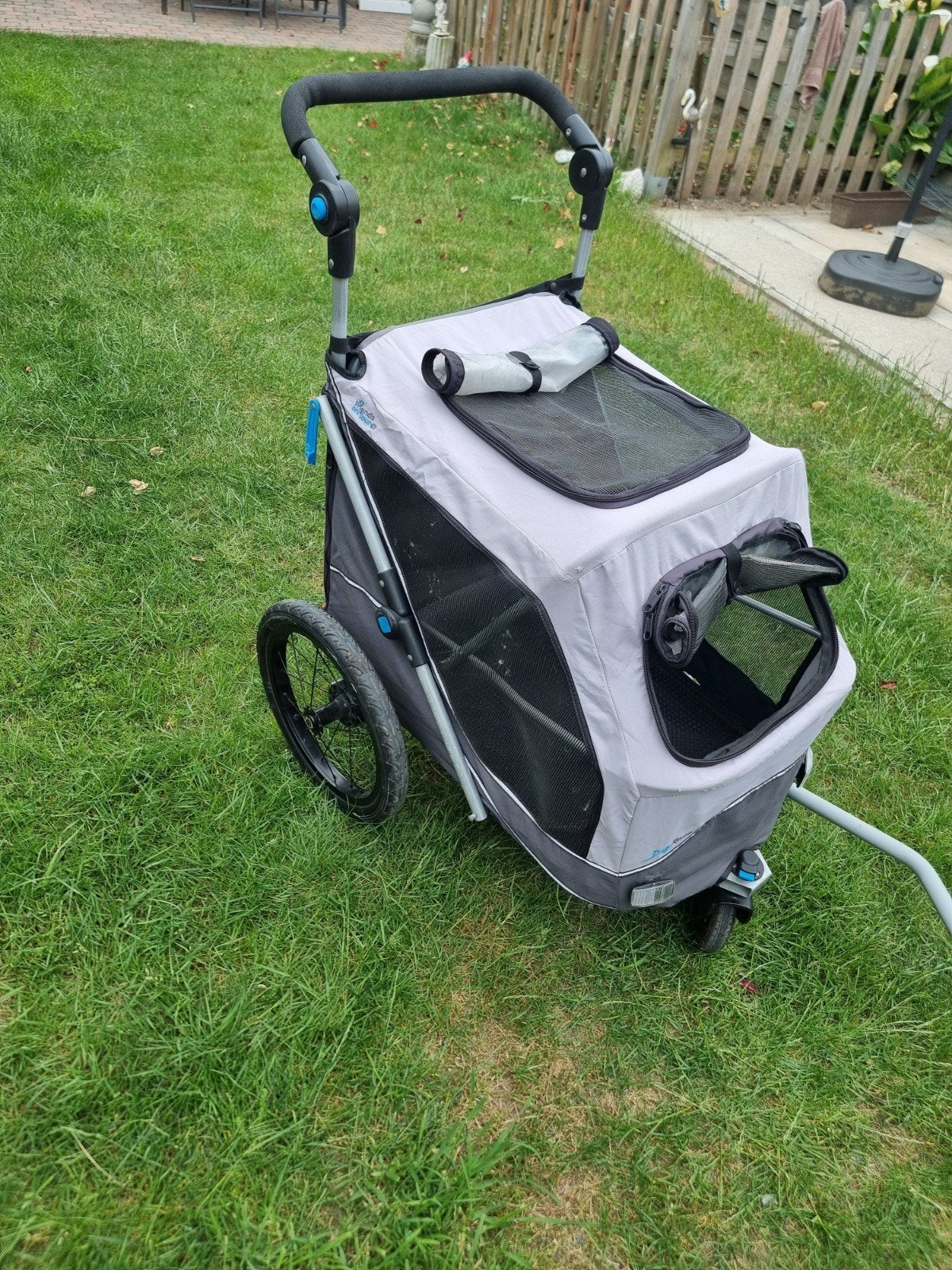 Remorque à vélo pour chien, à la fois pour la marche et le v, Animaux & Accessoires, Enlèvement