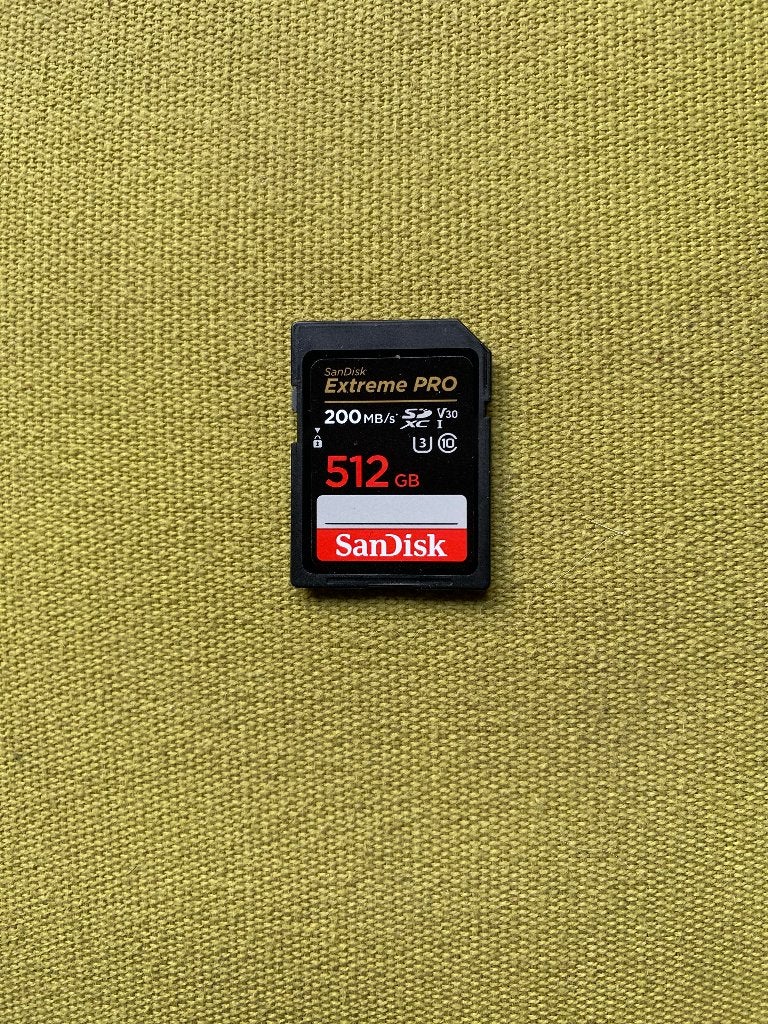 SanDisk SDXC Extreme Pro 512GB 200/140, Audio, Tv en Foto, Foto | Geheugenkaarten, SDXC, Zo goed als nieuw, 512 GB, SanDisk