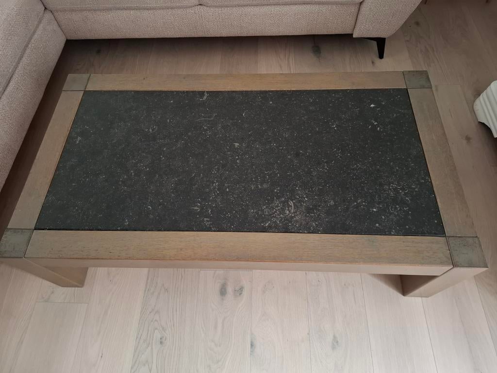 Salontafel met natuursteen, Huis en Inrichting, Ophalen, Gebruikt