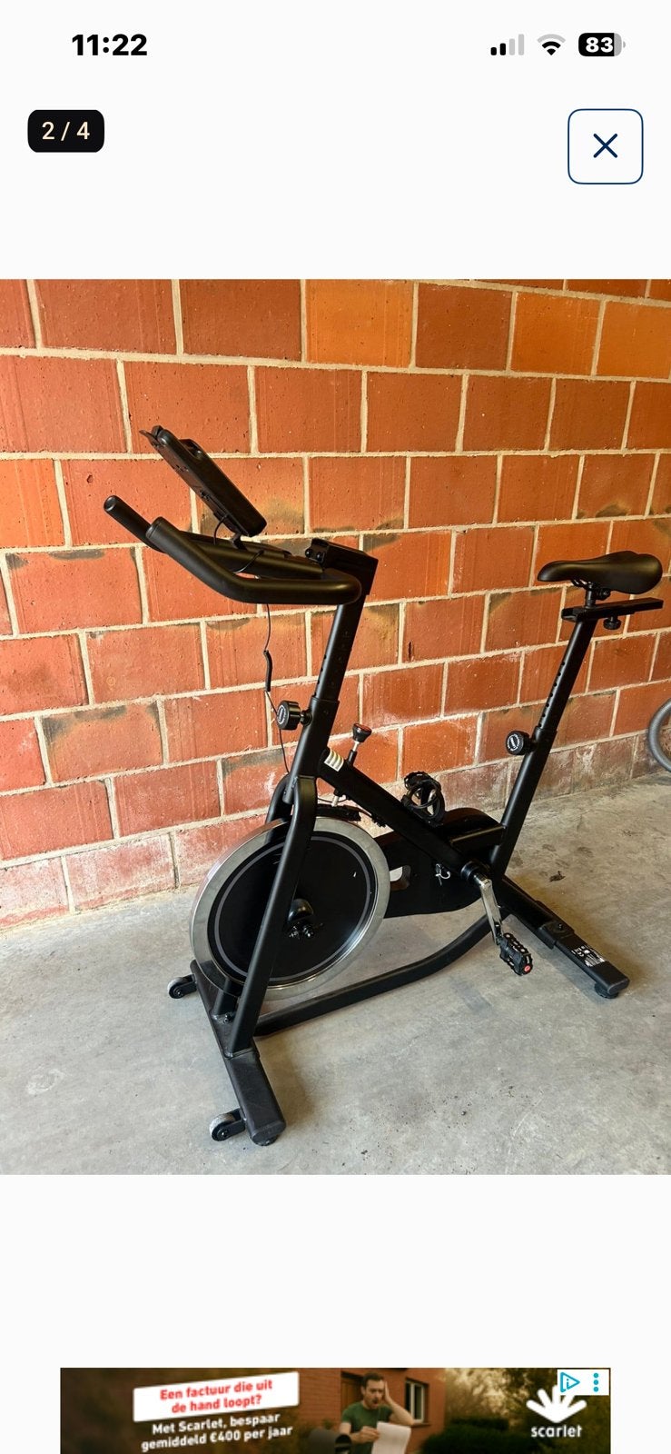 Hometrainer /spinner, Sport en Fitness, Ophalen, Zo goed als nieuw