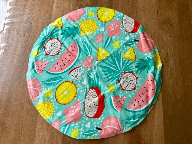 Ronde koelmat voor hond of kat – Fruitprint – Ø 60 cm, Ophalen of Verzenden, Gebruikt