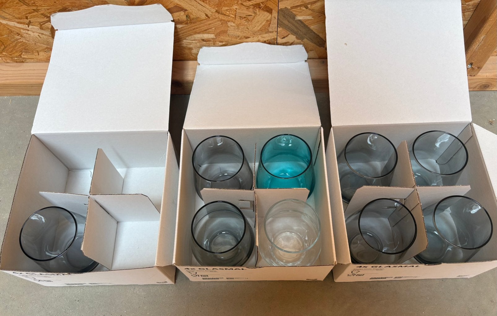 9 verres à eau ikea . Bon etat, Enlèvement ou Envoi, Utilisé