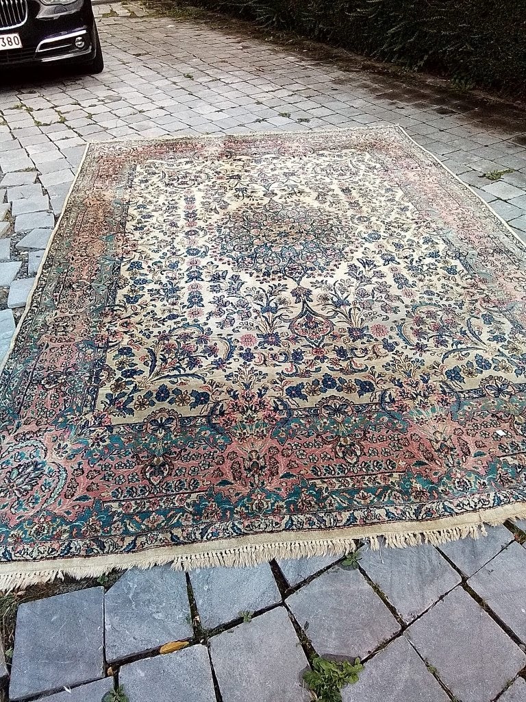 Tapijt van wol en zijde uit Isfahan, Antiek en Kunst, Ophalen