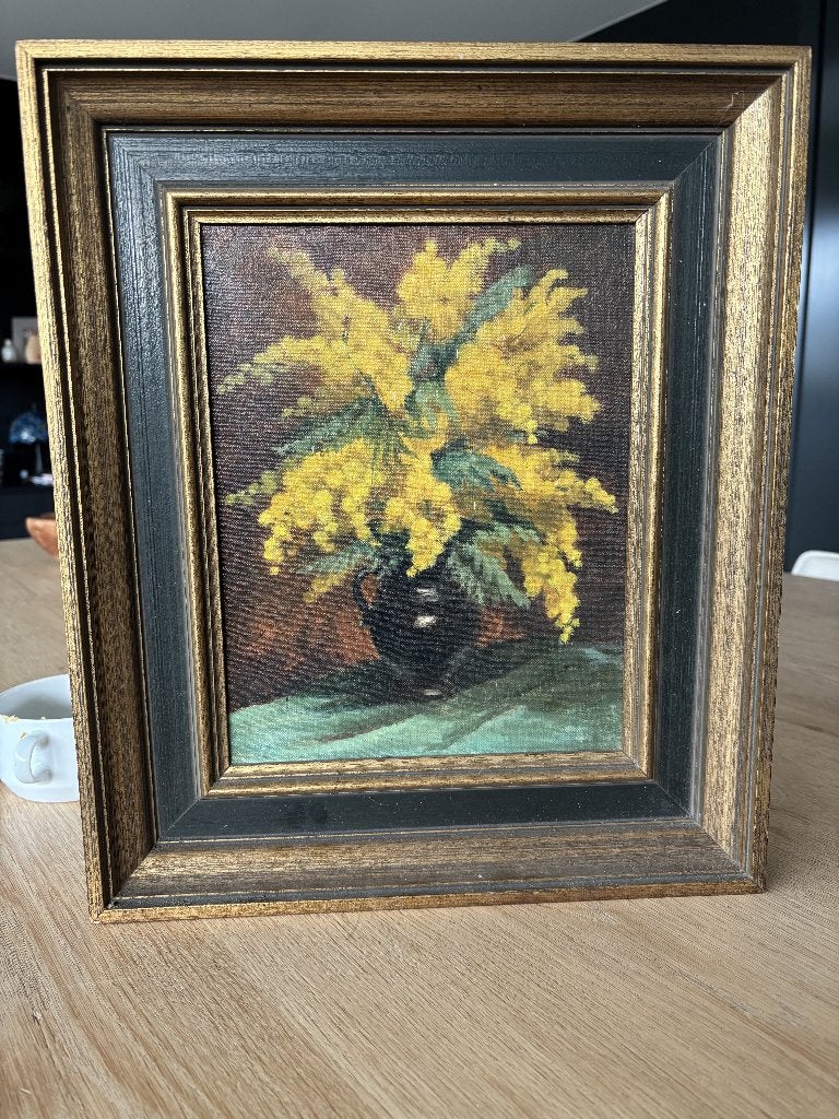 André Van Eeghen (1909–1997) schilderij, Antiek en Kunst, Bloemen, Doek, Ophalen of Verzenden, Olieverf