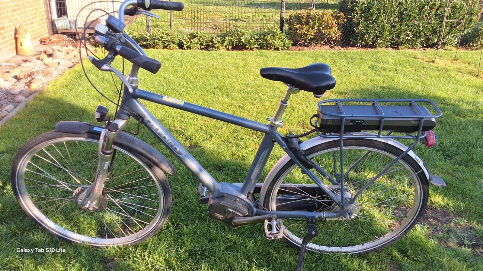 Oxford electric heren fiets gebruikt battery laad voledig op, Fietsen en Brommers, Gebruikt, Versnellingen, 61 tot 65 cm, Schijfrem