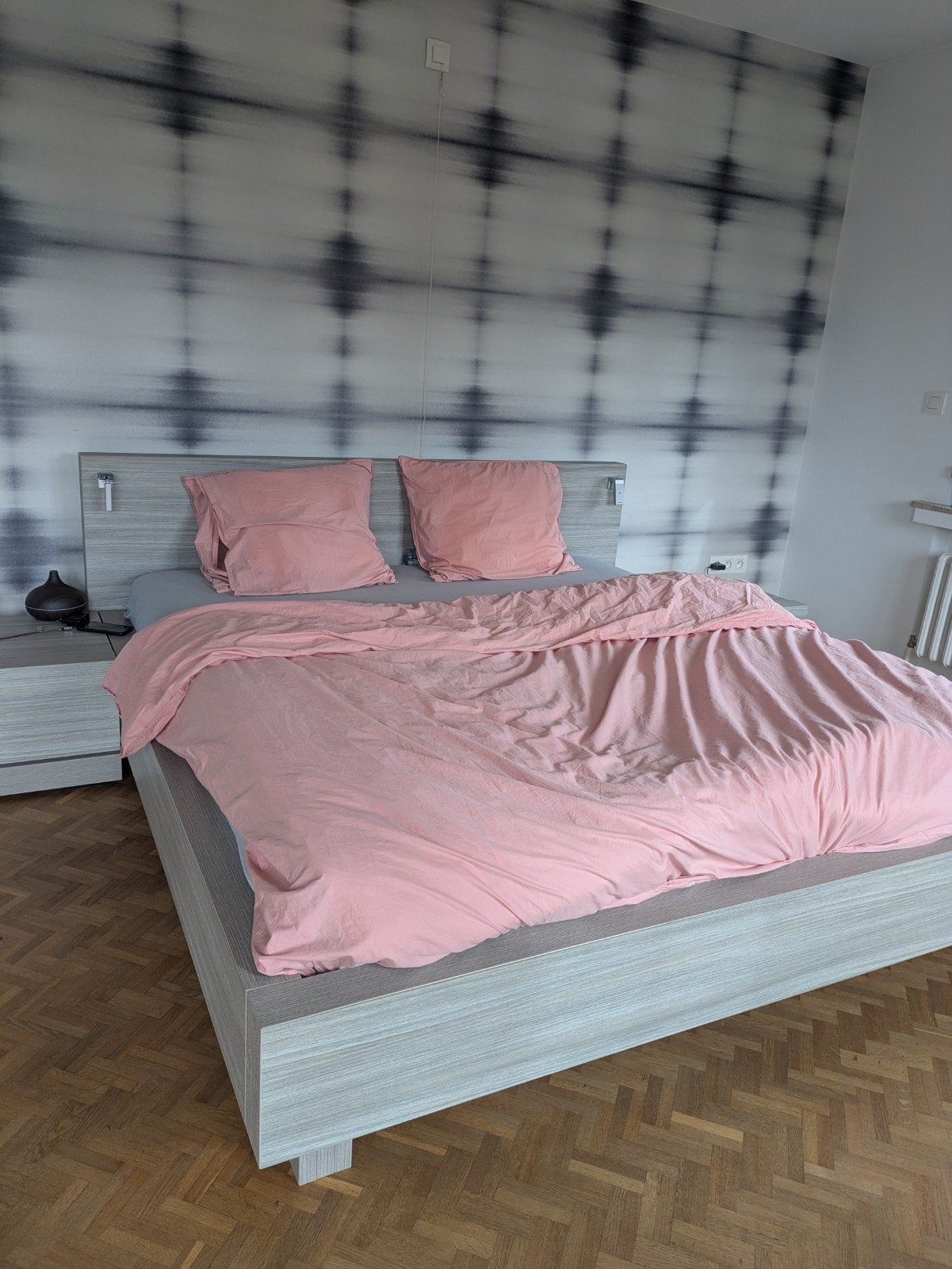 tweepersoonsbed met lattenbodem 180x200cm, Huis en Inrichting, Ophalen, Gebruikt, Tweepersoons, 180 cm