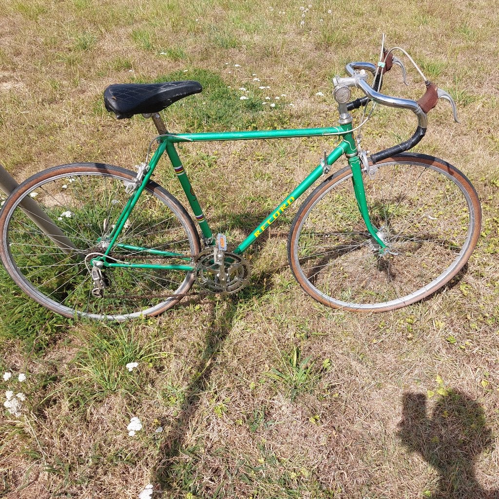 Record metal racefiets uit de jaren 70 en 80, Fietsen en Brommers, Ophalen