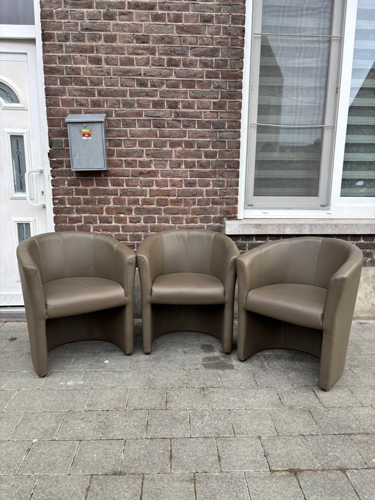 3 fauteuils en cuir de luxe — Offre !, 75 à 100 cm, Comme neuf, Enlèvement, 50 à 75 cm