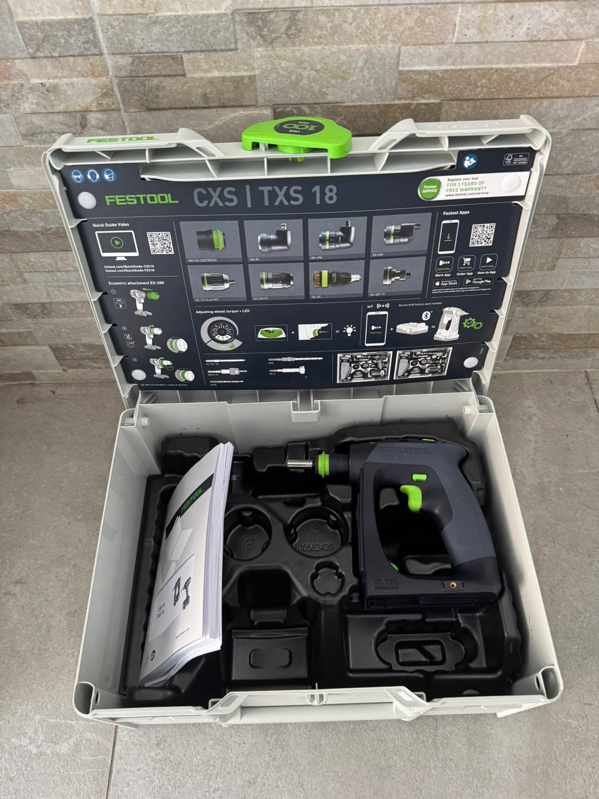 NIEUW Festool CXS 18v schroevendraaier, nooit gebruikt, Doe-het-zelf en Bouw, Gereedschap | Boormachines, Ophalen