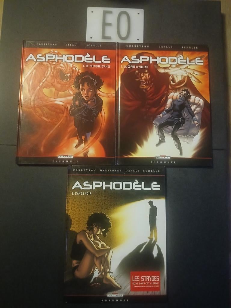 Lot de 3 bd asphodele 1 à 3,EO, avec un ex libris, Enlèvement ou Envoi