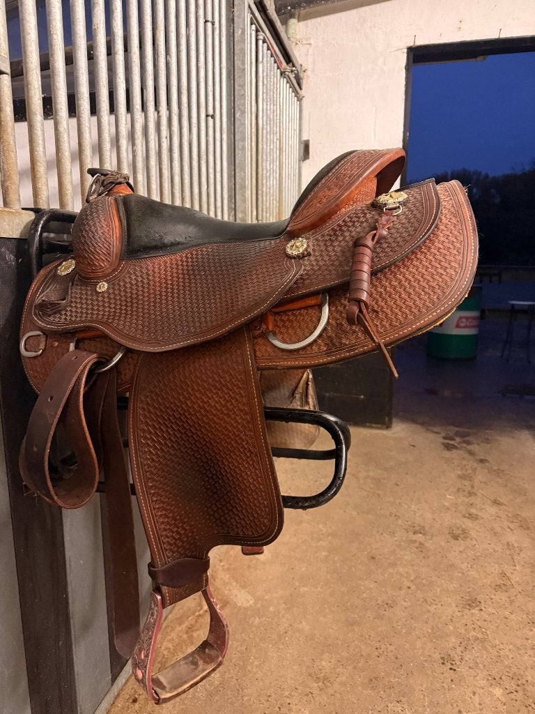 Westernzadel Mark Shaffer, Dieren en Toebehoren, Ophalen, XS (15.5 inch of kleiner), Gebruikt, Wijd