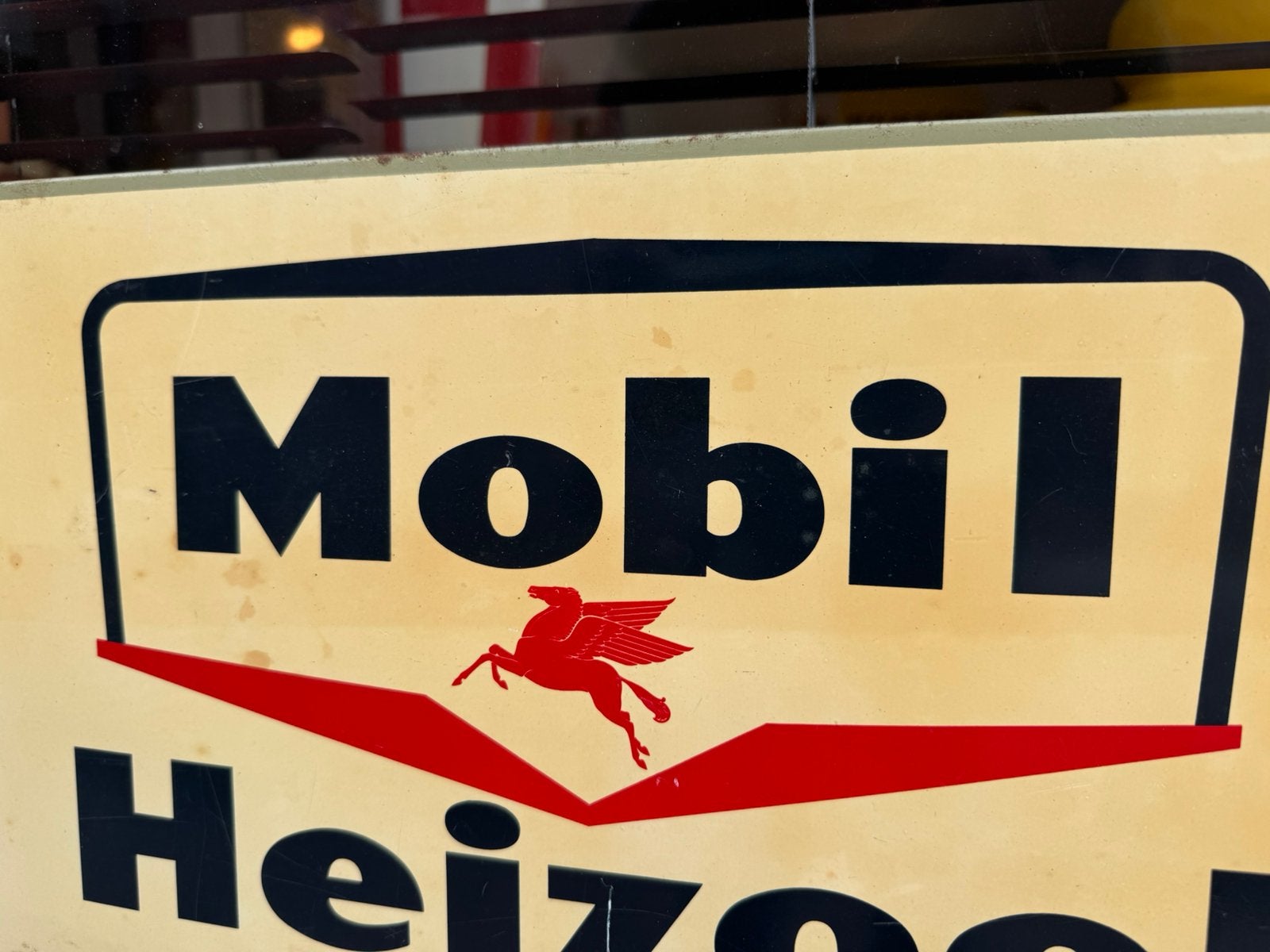Mobil Pegasus oud Reclamebord, Reclamebord, Gebruikt, ., Ophalen of Verzenden