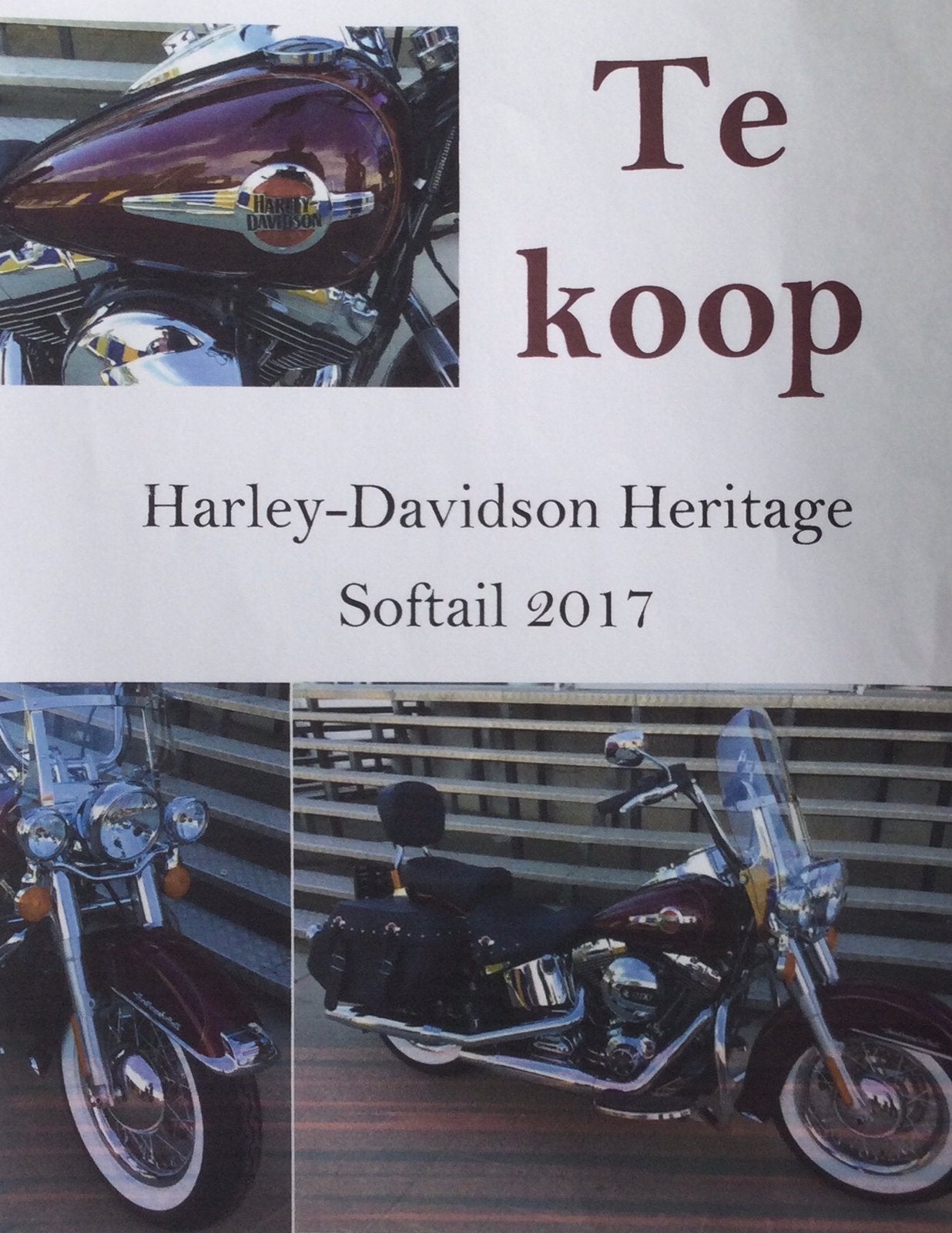 Harley-Davidson Heritage softail 2017, Motoren, Particulier, Gebruikt