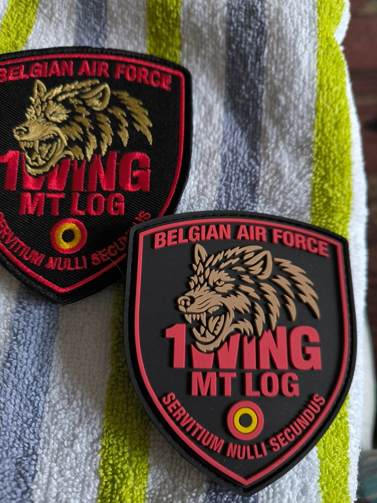 Badges MTLOG 1W de l'armée de l'air belge, Enlèvement ou Envoi
