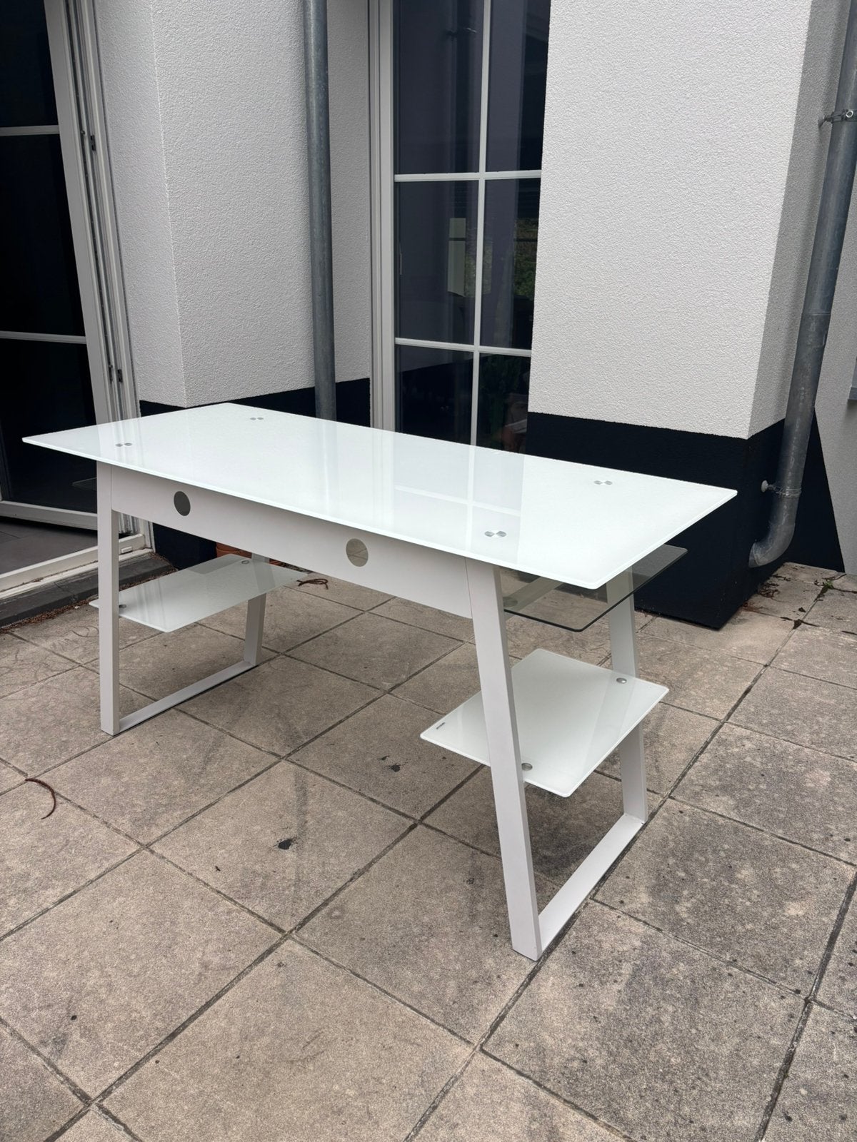 Meuble bureau design moderne, Ophalen, Zo goed als nieuw, Modern, Wit
