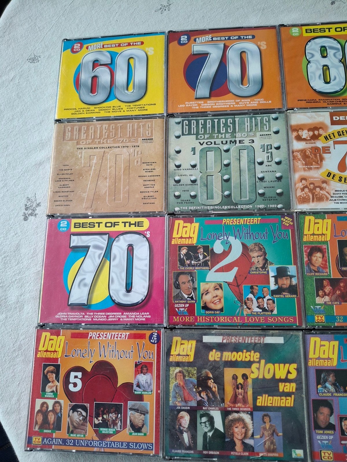 boîtes à CD doubles collectent 60/70/80/90, Enlèvement ou Envoi