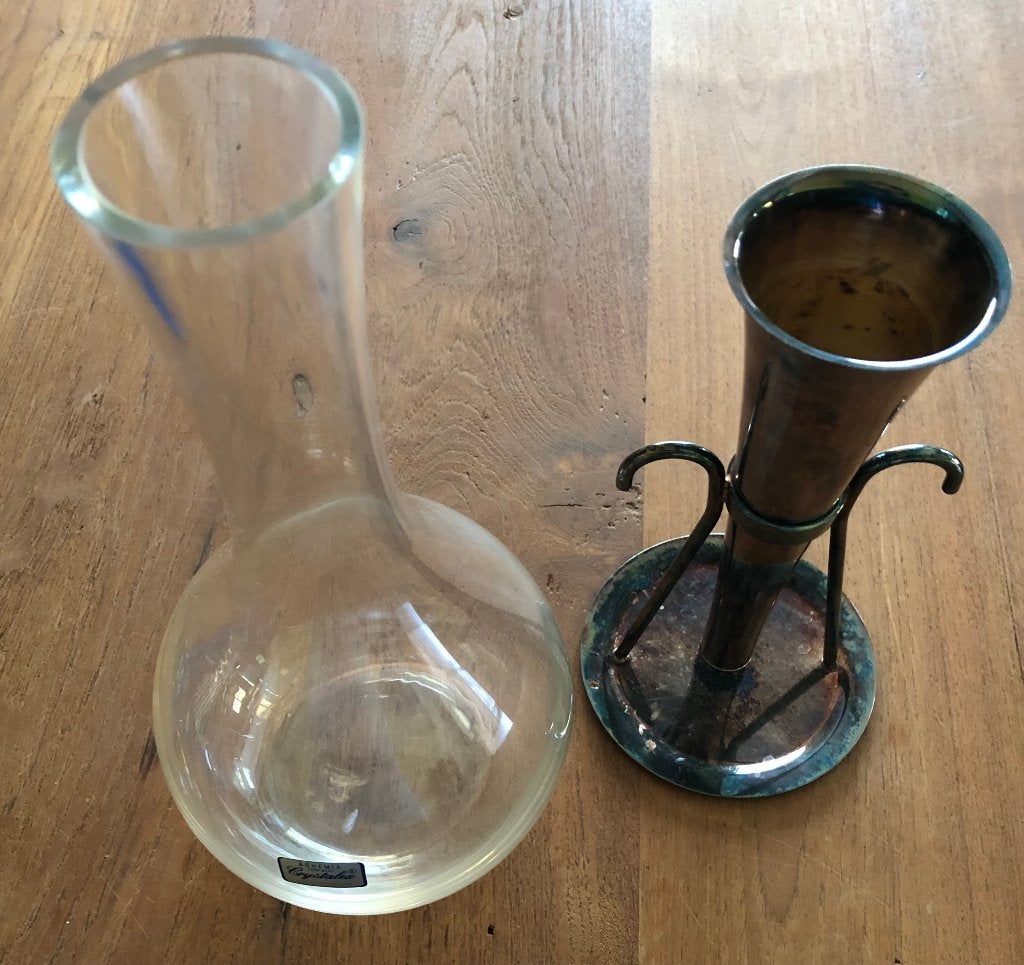 Carafe à vin Decant Air (argent et cristal de Bohême), Enlèvement