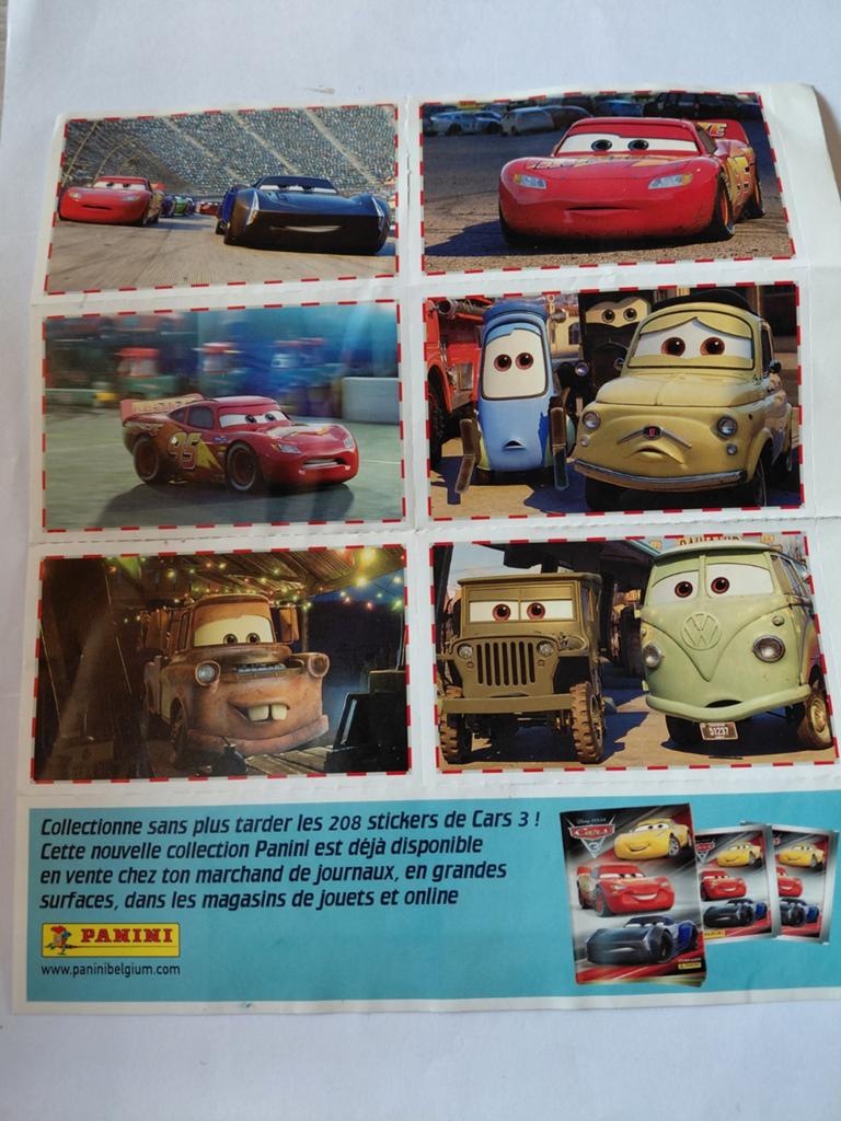 Panini Cars 3 stickers, Verzamelen, Ophalen of Verzenden