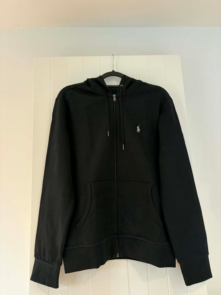 Ralph Lauren zip hoodie, Ophalen of Verzenden, Zo goed als nieuw, Zwart