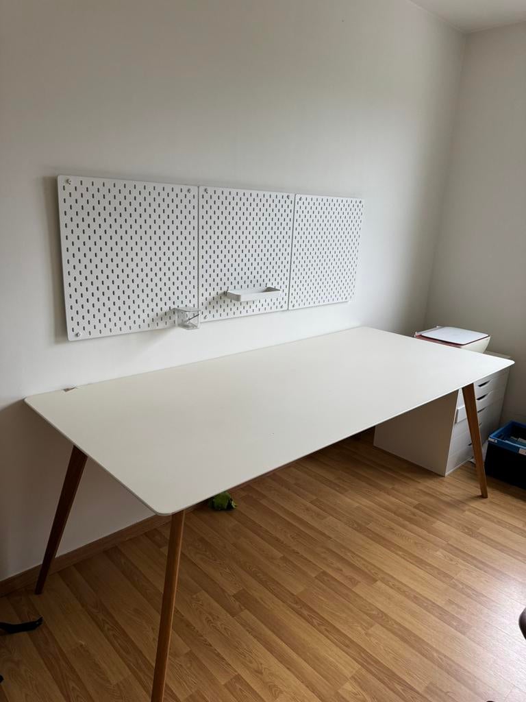 Eettafel 90x 200, Ophalen, Gebruikt, 200 cm of meer, Scandinavisch