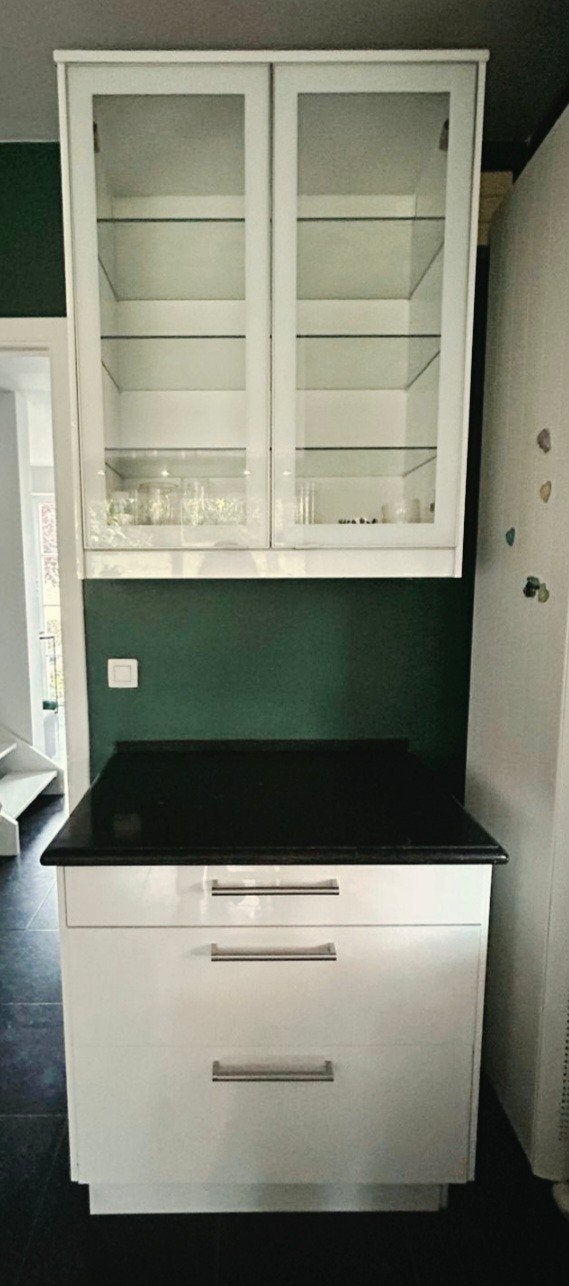Armoire vitrée de rangement cuisine ou autre, Maison & Meubles, 25 à 50 cm, Avec tablette(s), Autres essences de bois, Enlèvement